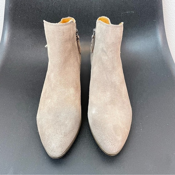 Frye Judith Zip Bootie Taupe Suede - Picture 6 of 7